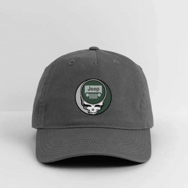 Jeep Stealie Grateful Dead Stealie Dad Hat - charcoal